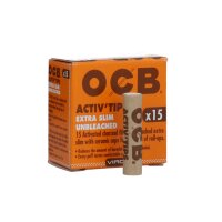 OCB Activ Tips Extra Slim Unbleached 6mm